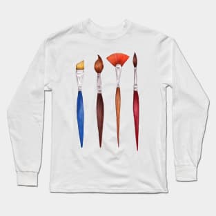 set brushes_color pencil Long Sleeve T-Shirt